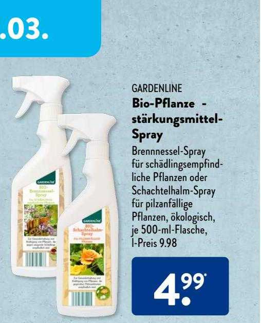 ALDI SÜD Gardenline Bio-pflanze - Stärkungsmittel-spray