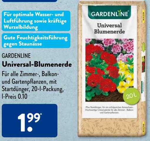 ALDI SÜD Gardenline Universal-blumenerde