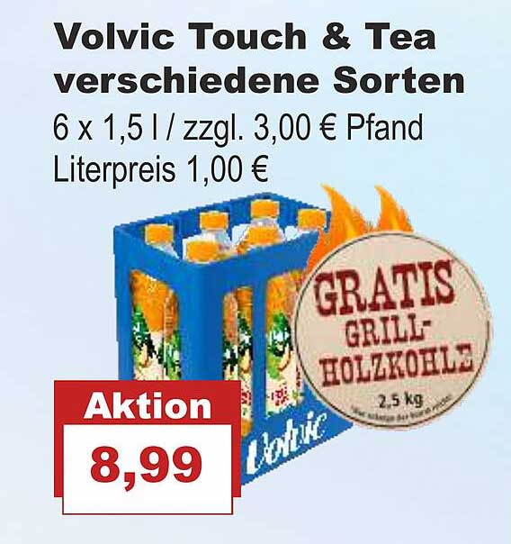 Bilgro Volvic Touch & Tea Verschiedene Sorten
