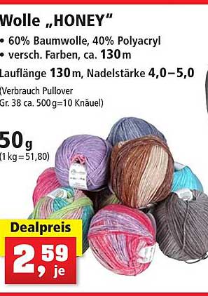 Wolle Honey Angebot bei Thomas Philipps 1Prospekte.de