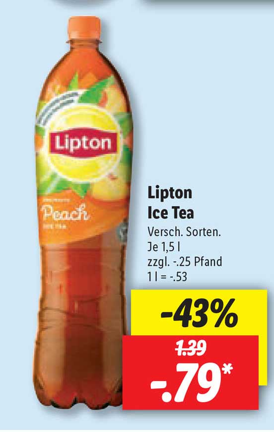Lipton Ice Tea Angebot bei Lidl