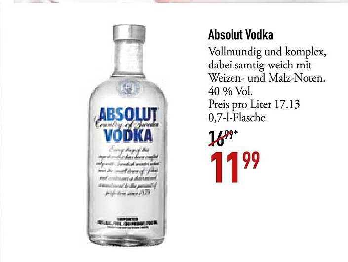 DINEA Absolut Vodka