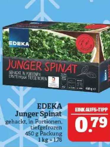 Edeka Junger Spinat Angebot bei Marktkauf