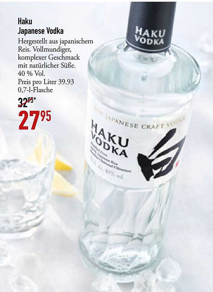 DINEA Haku Japanese Vodka