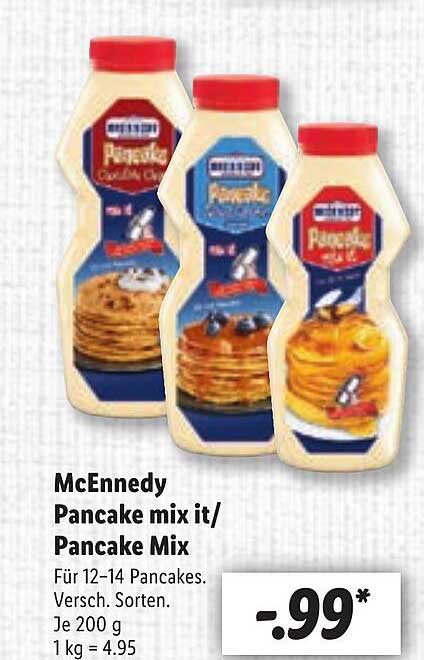 Mcennedy Pancake Mix It Mix Angebot bei Lidl