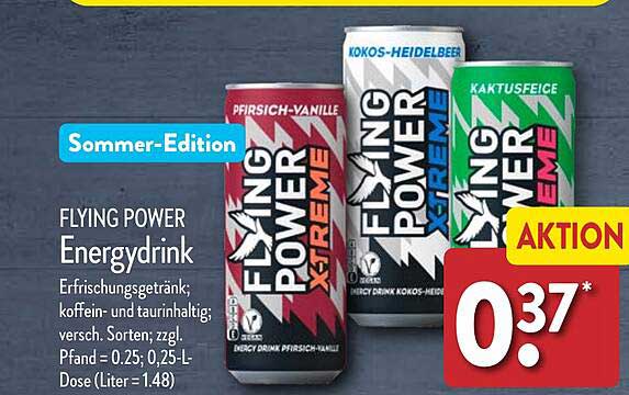 Flying Power Energy Drink Angebot bei ALDI Nord - 1Prospekte.de