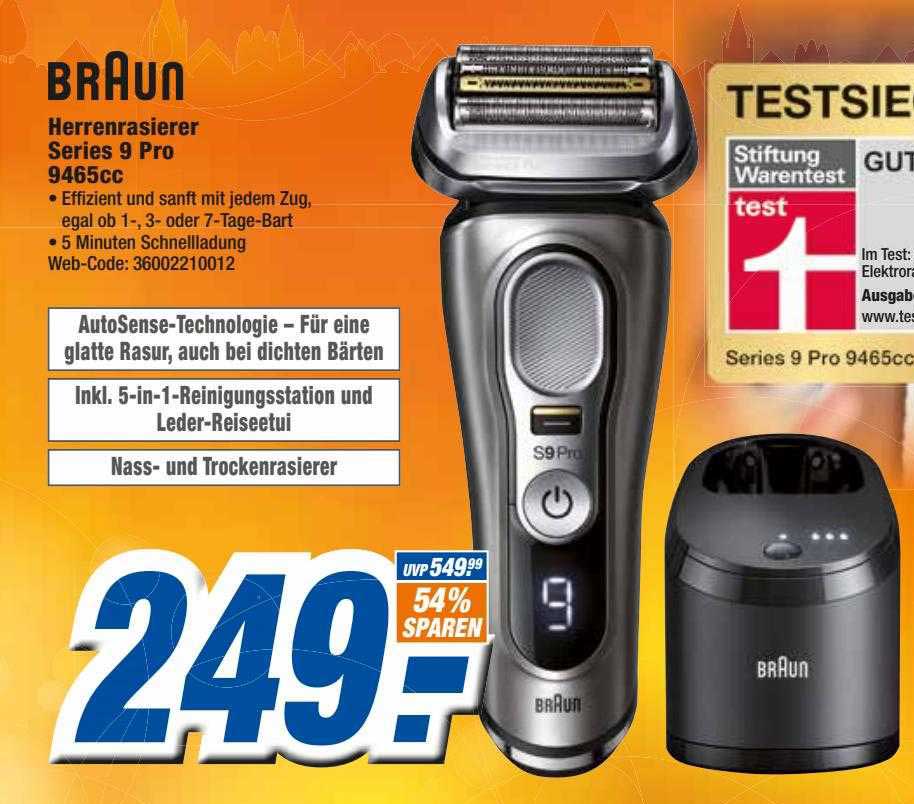 Braun Herrenrasierer Series 9 Pro 9465cc Angebot bei Expert Octomedia ...