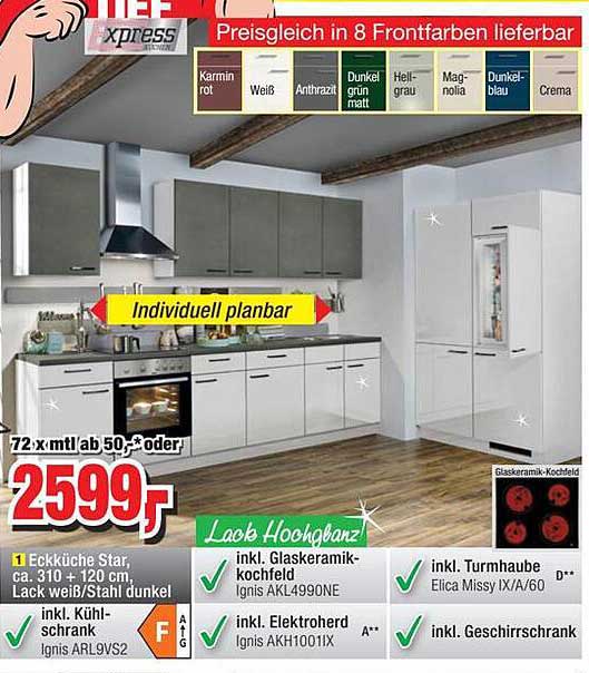 Express Kuchen Star Einzelteile
