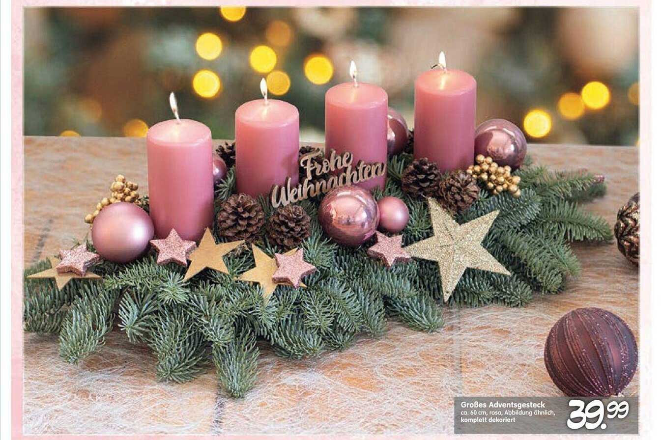 Großes Adventsgesteck Angebot bei Blumen Risse 1Prospekte.de