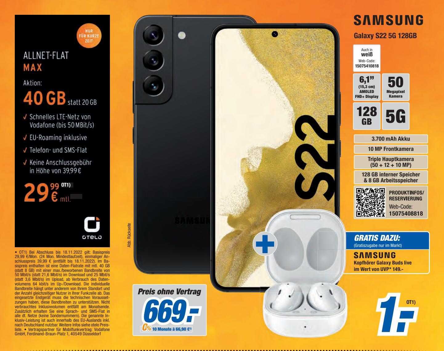 Samsung Galaxy S22 5g 128gb Angebot bei Expert Bening - 1Prospekte.de