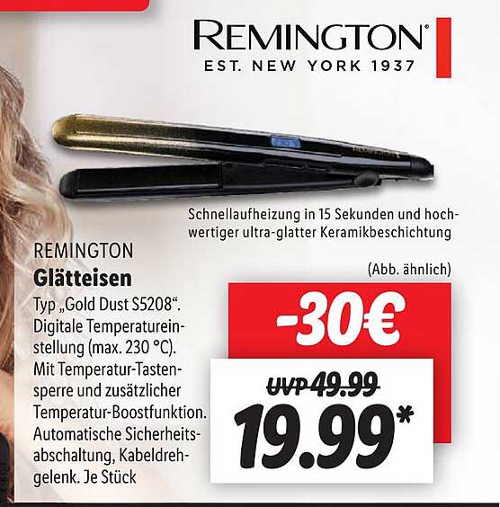 Remington Glätteisen Angebot bei Lidl