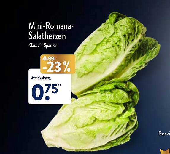 Mini-romana-salatherzen Angebot bei Basic