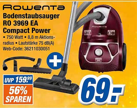 20 Sacchetti Per Aspirapolvere Rowenta Compact Power - Compatibili RO3969, RO3969EA - Microfibra