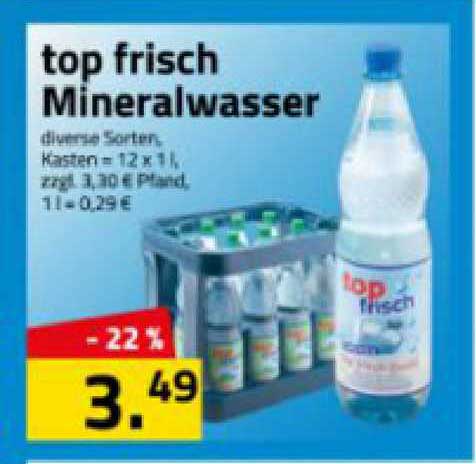 Logo Getränkemarkt Top Frisch Mineralwasser