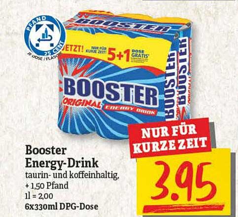 Booster Energy-drink Angebot bei NP Discount