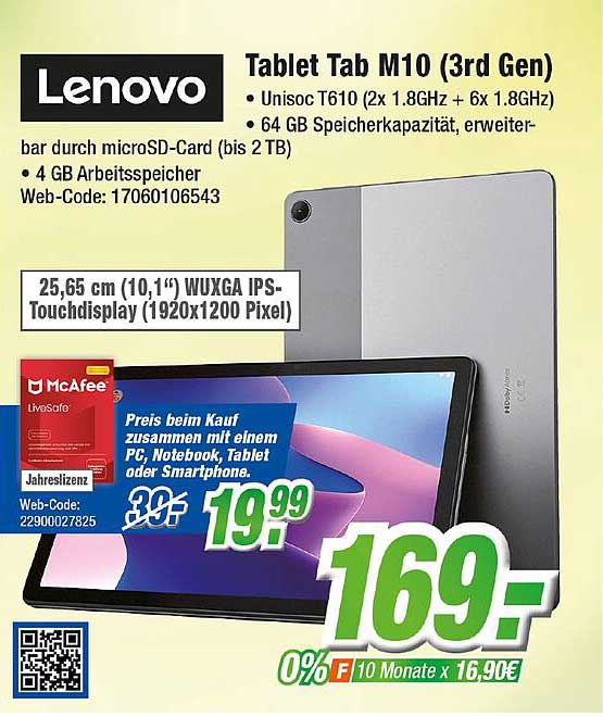 Expert Klein Lenovo Tablet Tab M10 (3rd Gen)