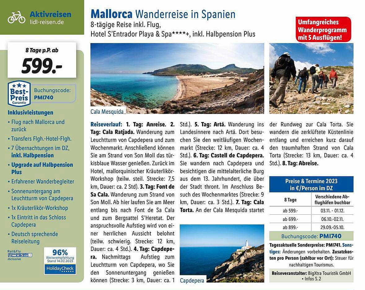 Lidl Reisen Mallorca Wandrreise In Spanien