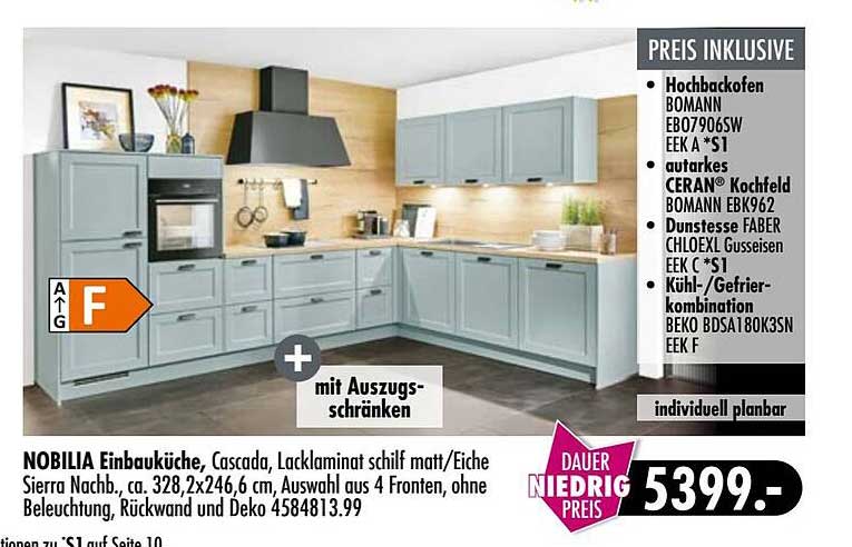Nobilia Einbauküche Angebot bei Mobel Boss