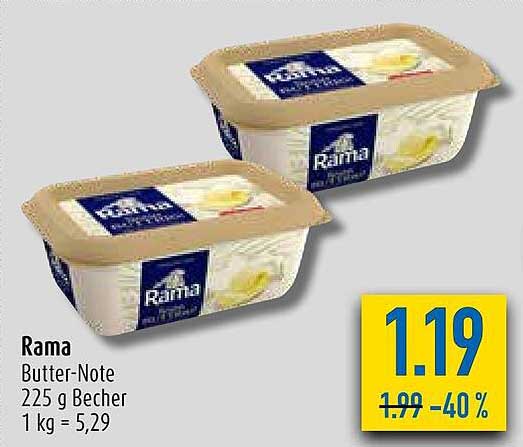 Rama Butter-note Angebot bei Diska - 1Prospekte.de