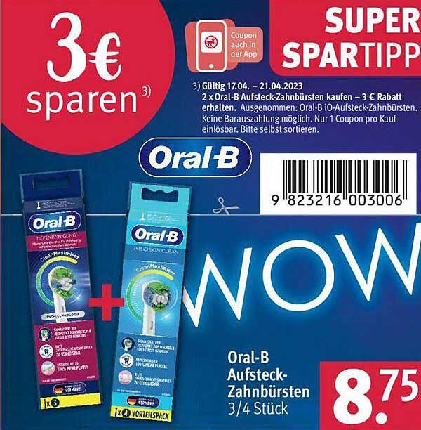 Oral-b Aufsteck-zahnbürsten Angebot Bei ROSSMANN - 1Prospekte.de