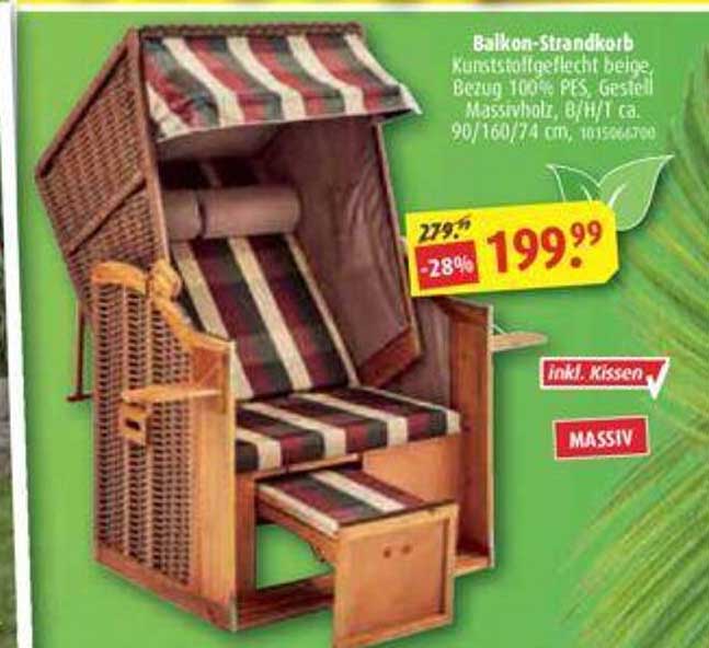 Balkonstrandkorb Angebot bei ROLLER