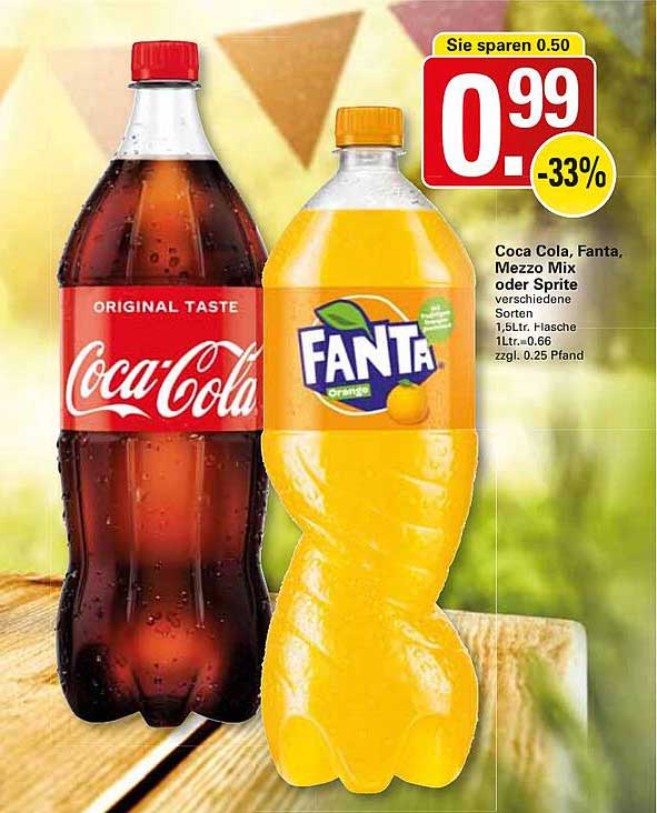 Cocacola, Fanta, Mezzo Mix Oder Sprite Angebot bei Wez 1Prospekte.de