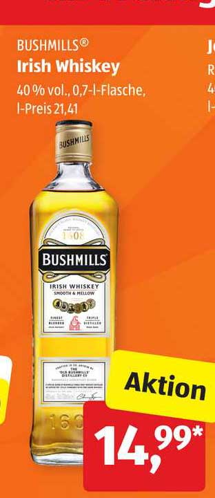 Bushmills Irish Whiskey Angebot bei ALDI SÜD 1Prospekte.de