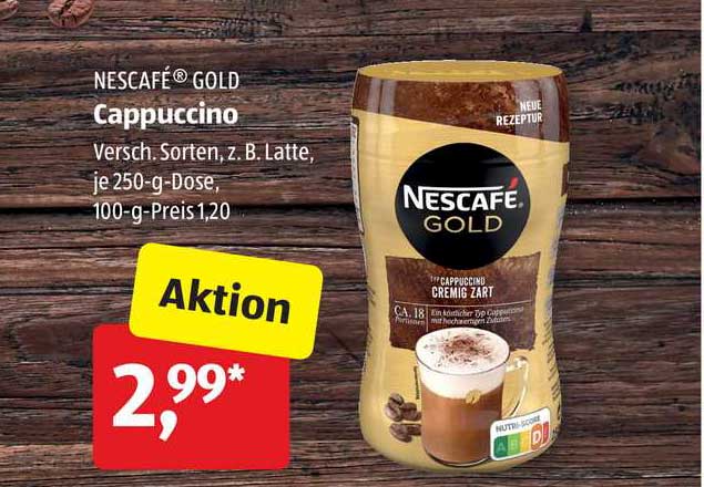 Nescafé Gold Cappuccino Angebot bei ALDI SÜD 1Prospekte.de
