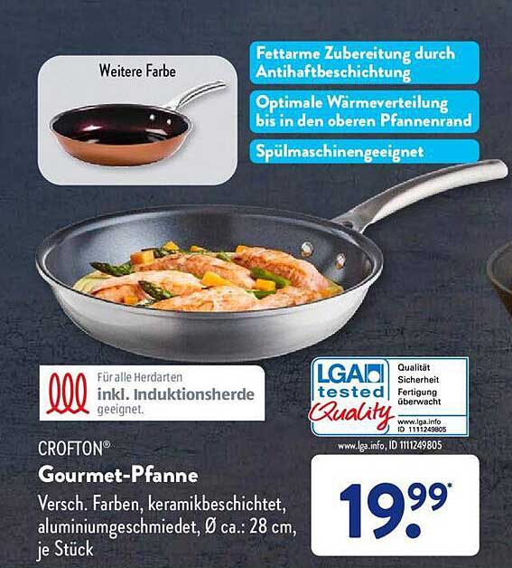 Crofton Gourmet-pfanne Angebot bei ALDI sud