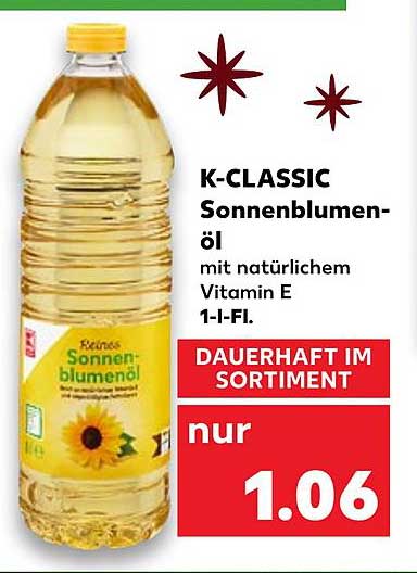 Kaufland K-classic Sonnenblumenöl