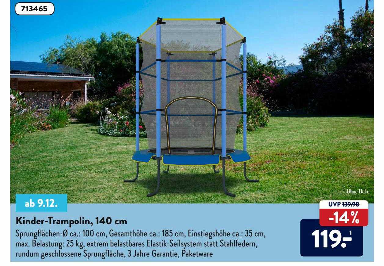 Kindertrampolin Angebot bei ALDI Nord
