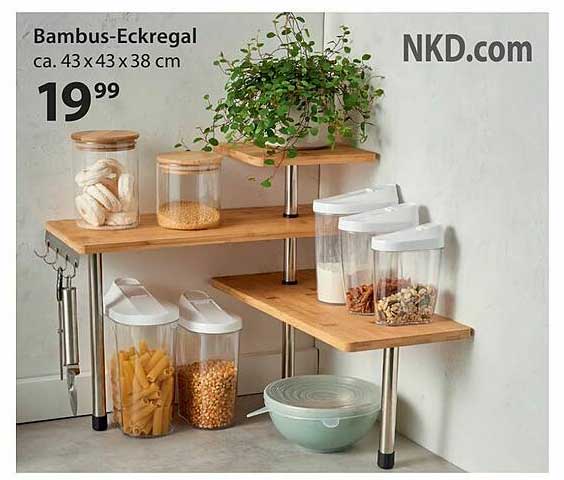 NKD Bambus-eckregal