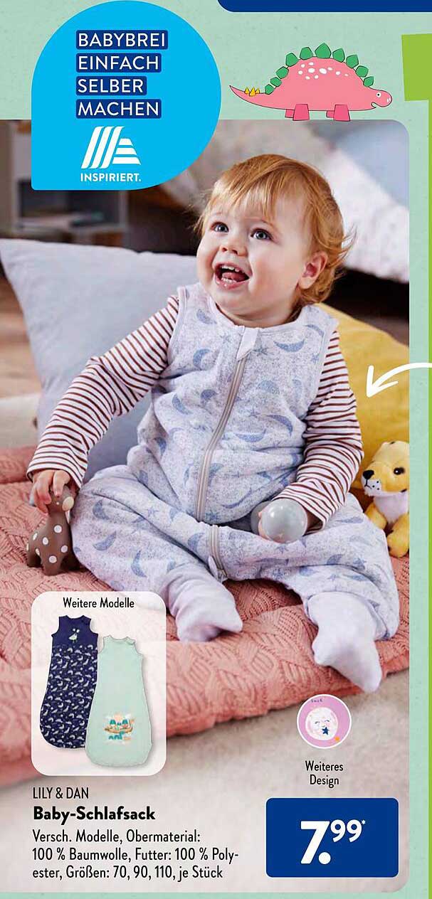 Lily & Dan Baby-schlafsack Angebot bei ALDI SD - 1Prospekte.de