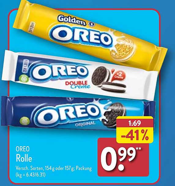 Oreo Rolle Oreo Rolle Angebot bei ALDI Nord - 1Prospekte.de