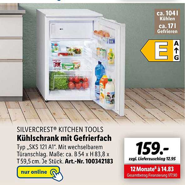 Silvercrest Kühlschrank Mit Gefrierfach „kg 85” Gefrierschrank „g 85”  Angebot bei Lidl