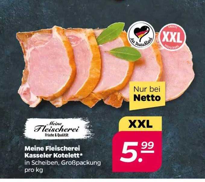Meine Fleischerei Kasseler Kotelett Angebot bei Netto