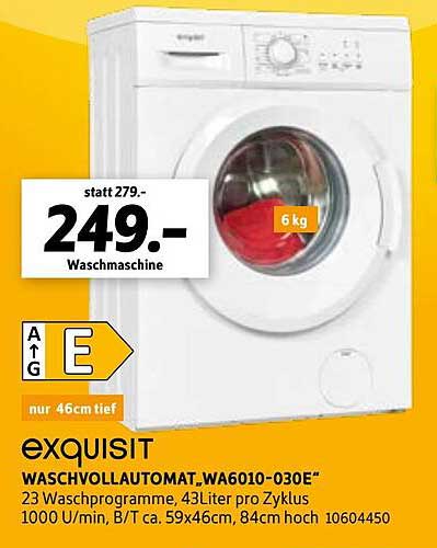 SCONTO Exquisit Waschvollautomat „WA6010-030E”