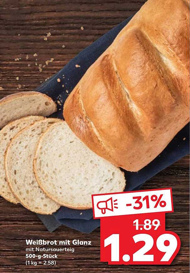 Weißbrot Mit Glanz Angebot bei Kaufland - 1Prospekte.de