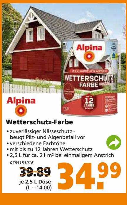 Globus Baumarkt Alpina Wetterschutz-farbe