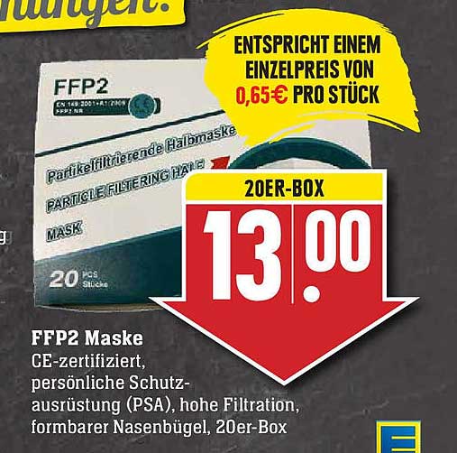 EDEKA Ffp2 Maske