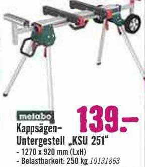 Hornbach Metabo Kappsägen-untergestell „ksu 251“