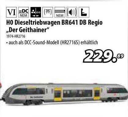 Rivarossi HR2716 Dieseltriebwagen BR 641 Der Geithainer DB AG H0 