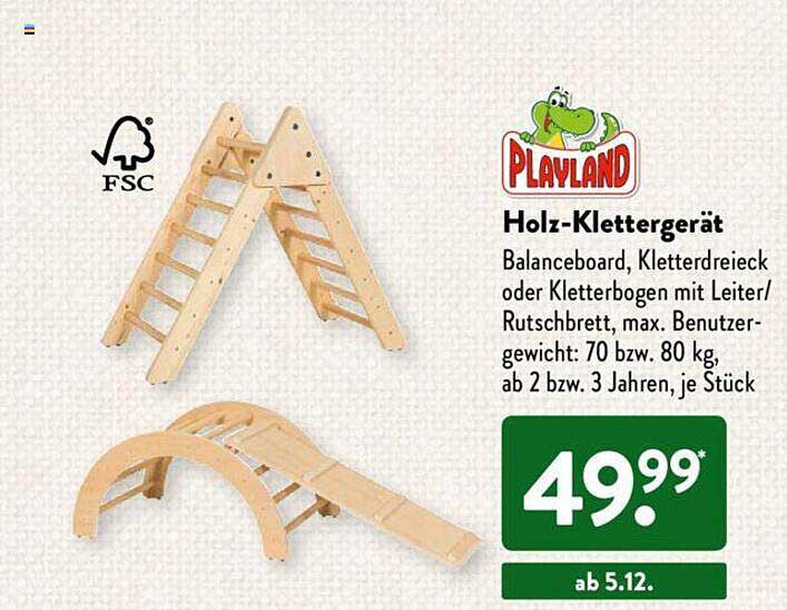 ALDI SÜD Playland Holz-klettergerät