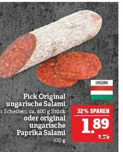 Pick Original Ungarische Salami Oder Original Ungarische Paprika Salami ...