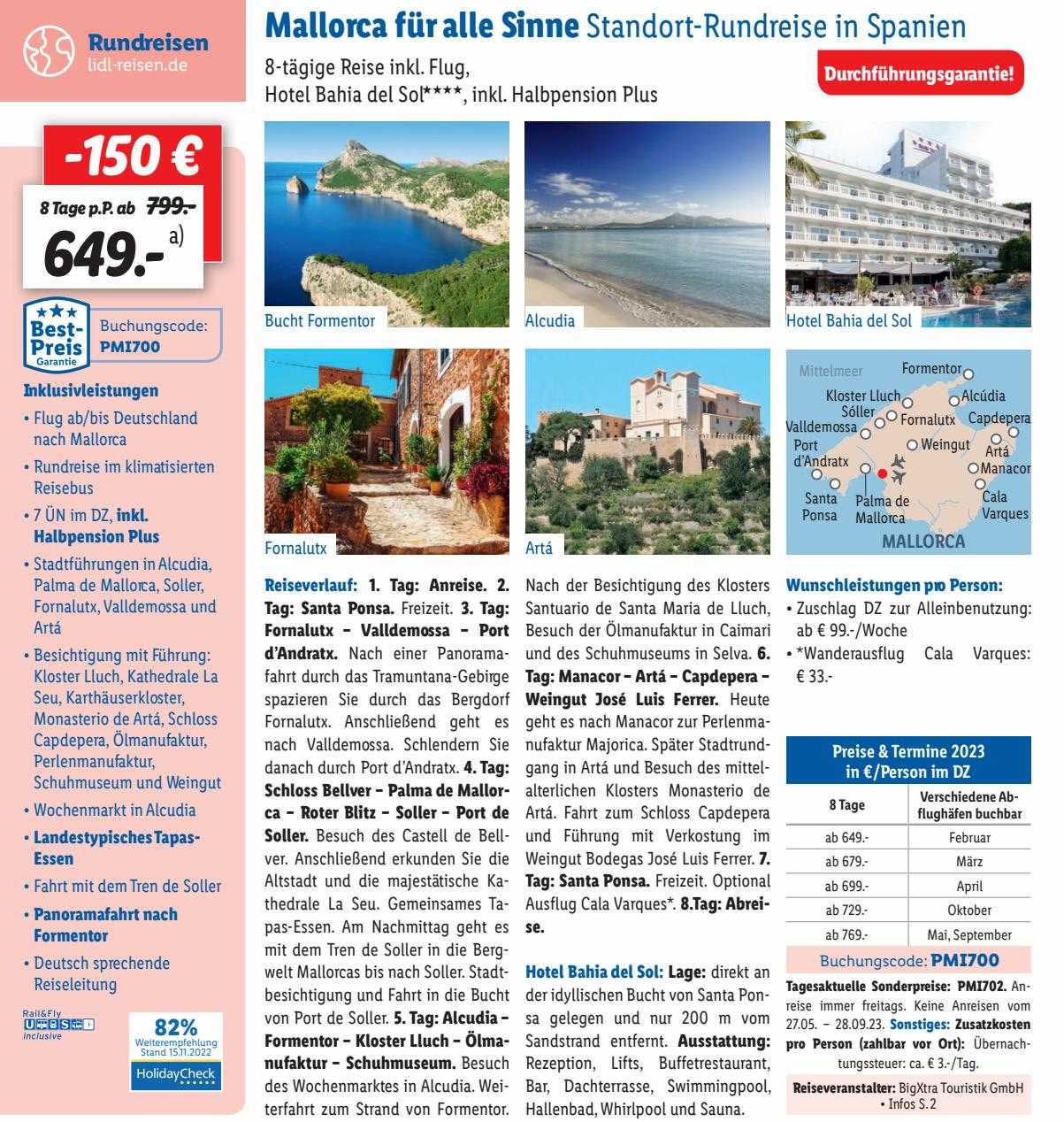 Spanien Mallorca Angebot Bei Lidl Reisen