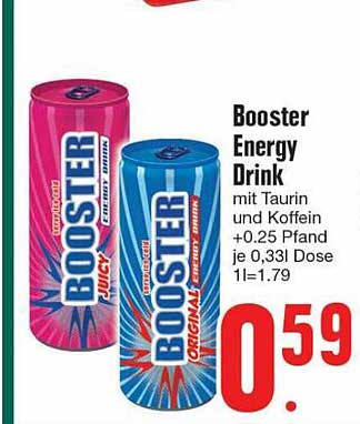 Booster Energy Drink Angebot bei EDEKA