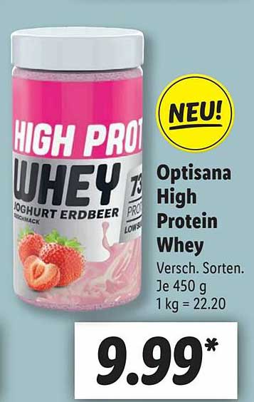 Lidl Optisana High Protein Whey