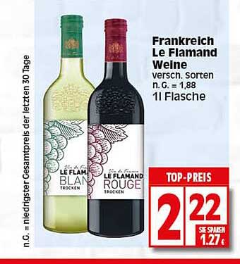 Elli Markt Frankreich Le Flamand Weine