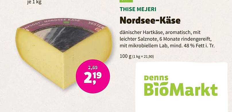 BioMarkt Thise Mejeri Nordsee-käse