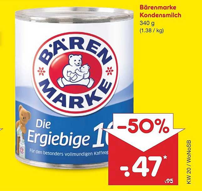 Barenmarke Kondensmilch Im Angebot